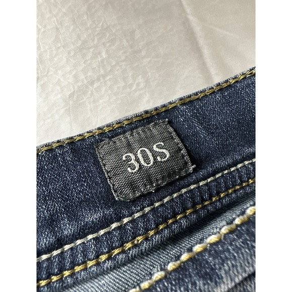 BKE Buckle Jeans Womens 30x30 Blue Denim Jake Straight Distressed Capri Ankle - Picture 14 of 16